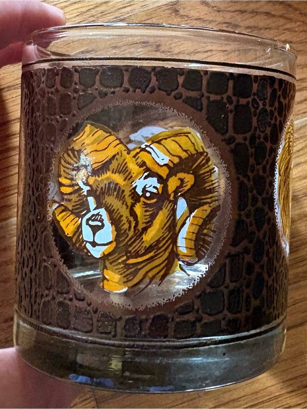 Libbey’s Mid-Century Modern "African Safari" lowball/tumbler glasses, 1960’s - Picture 5 of 7